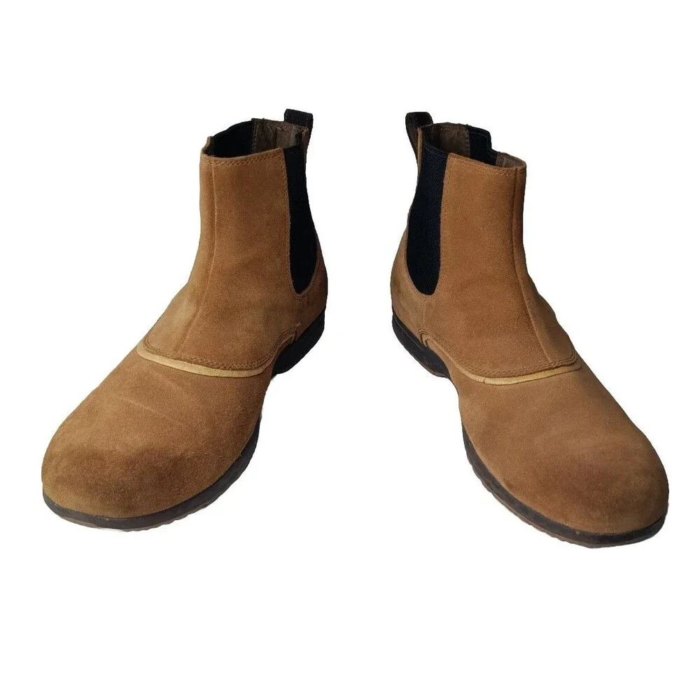 SOREL Chelsea Boot Men's Size 11 M Greely Suede Ankle Boots Brown
